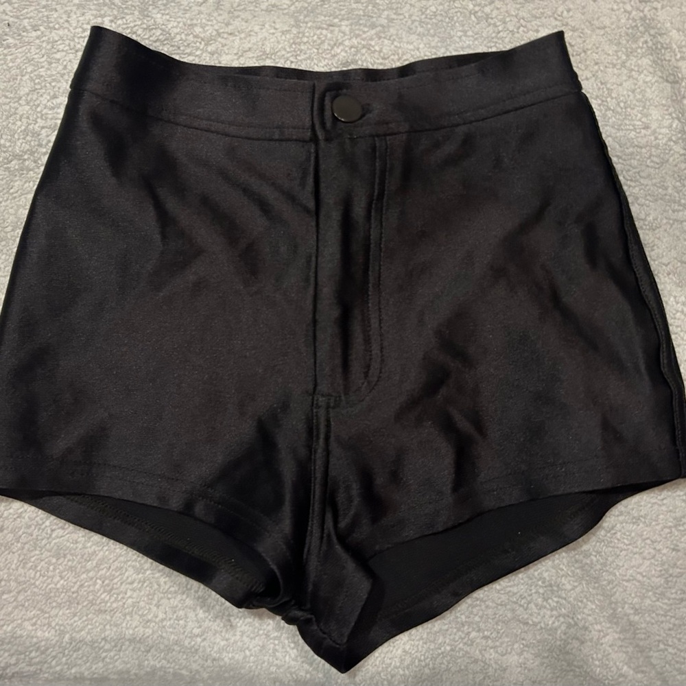 American Apparel High Waist Black Shorts